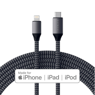 satechi usb-c to lightning charging cable 1.8 m